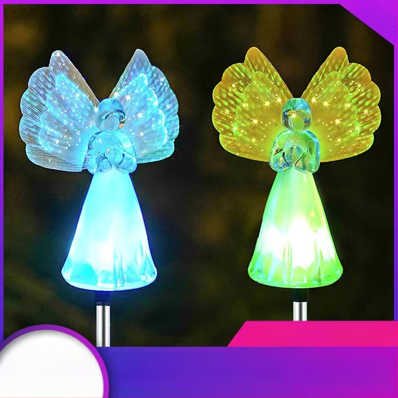 Napelemes angyal lámpa kültéri kerthez, IP65, 5W, 6–12 óra működés