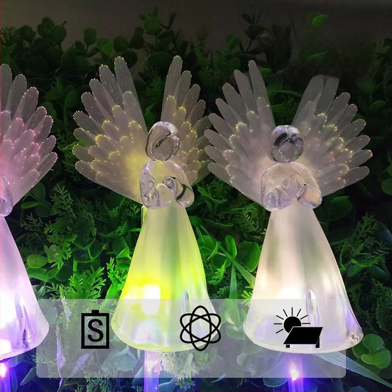 Napelemes angyal lámpa kültéri kerthez, IP65, 5W, 6–12 óra működés