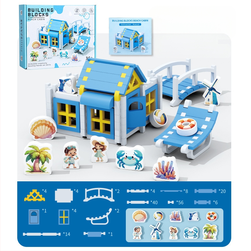 Koka celtniecības bloki ar Luban savienojumiem, mortise un tenon, 100–200 gab., bērniem 4–6 gadiem, DIY izglītojoša rotaļlieta