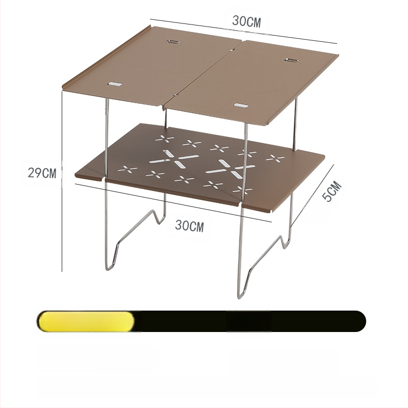 Портативна сгъваема маса за къмпинг, стоманена плоча със студено валцоване, сгъваема, подходяща за пътуване, обработка по поръчка