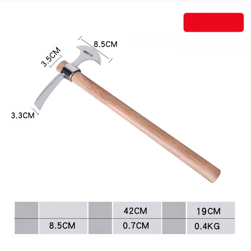 Nerūdijančio plieno išlikimo įrankių rinkinys: ledo kirvis, ledo dantis, kryžminis įrankis, alpinistinis įrankis