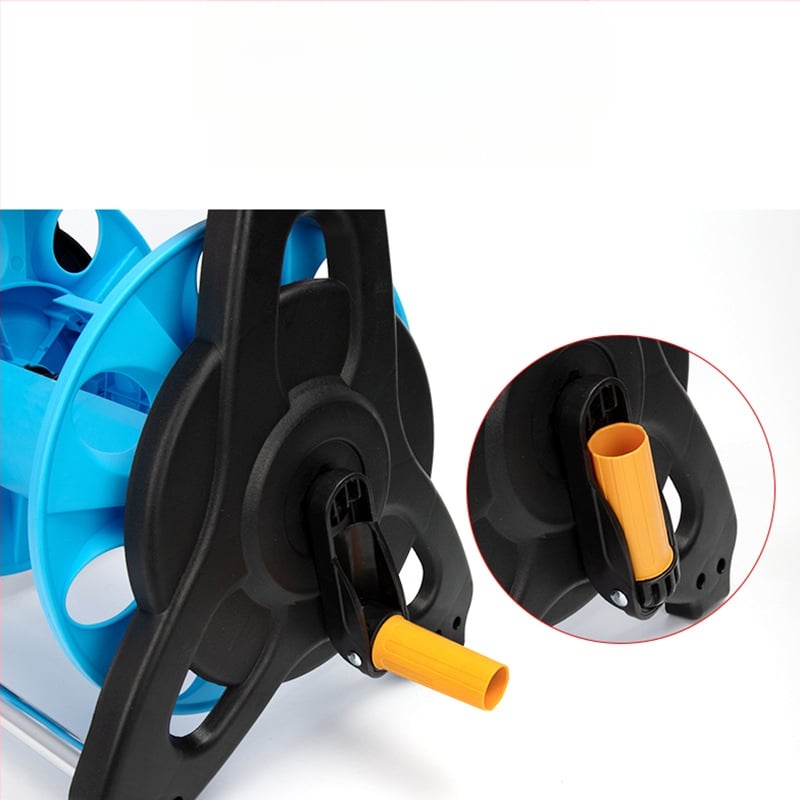 Домашна водна пушка с високо налягане за миене на автомобили и поливане в градината, със навивател за маркуч и държач за тръба (0.5 MPa работно налягане, 30°C експлоатация, burst 0 MPa)