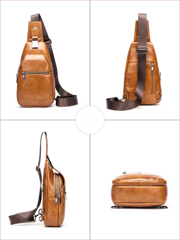 Meeste rindkere kott nahast – esimese kihiga nahk, kulumiskindel, vooder polüester-puuvill, suvi 2024