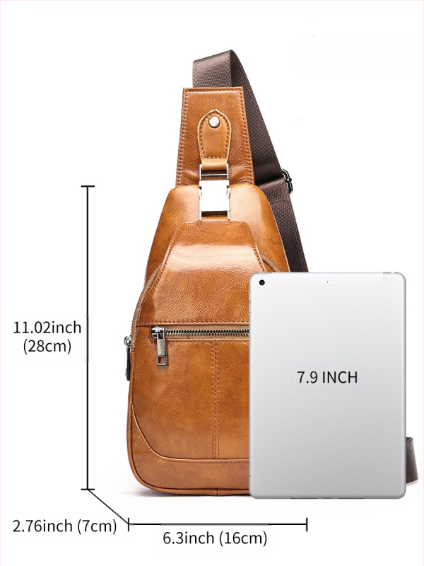 Meeste rindkere kott nahast – esimese kihiga nahk, kulumiskindel, vooder polüester-puuvill, suvi 2024