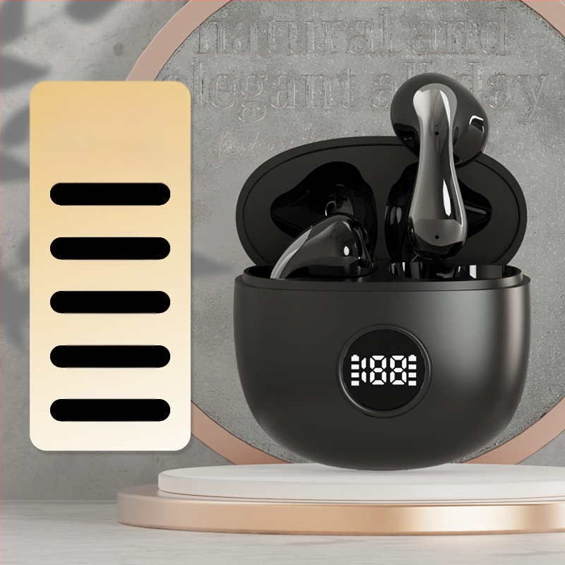 Безжични In-Ear Bluetooth слушалки с цифров дисплей, ниска латентност за гейминг, 4–8 ч. работа, Bluetooth 5.3