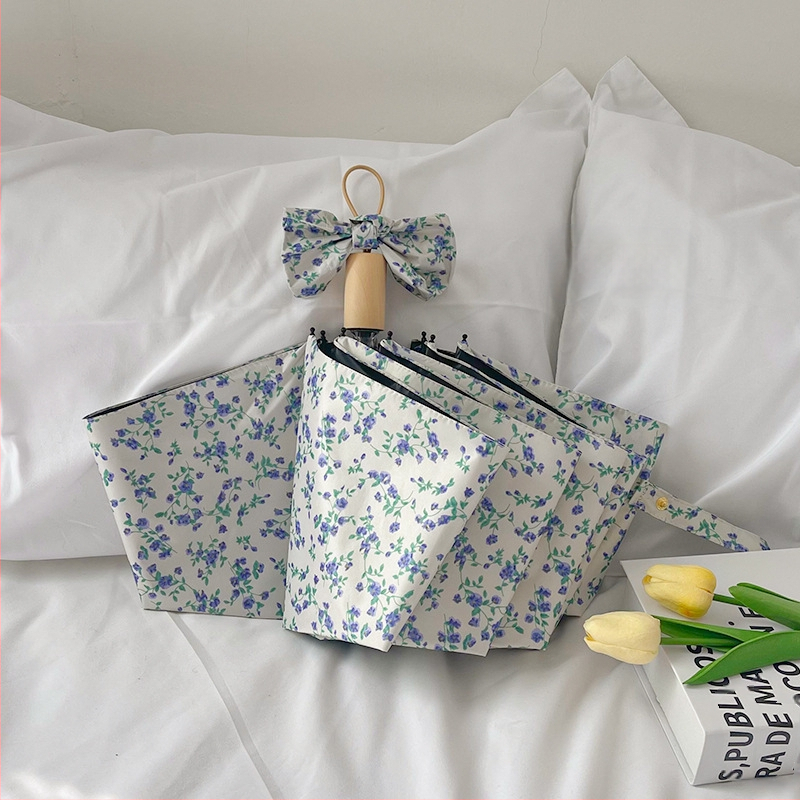 Ομπρέλα με αυτόματο άνοιγμα/κλείσιμο; διπλής χρήσης ήλιος-βροχή; συμπτυσσόμενη; 8 ίνες σκελετός από ίνες; UPF > 30