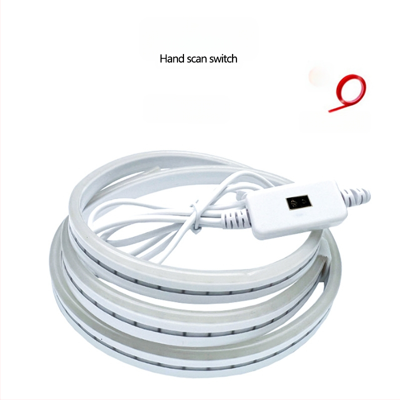 USB prisilietimo neono lanksti šviesos juostelė, 5V įv., 6W/m, 120 LED 2835, reguliuojama šviesa