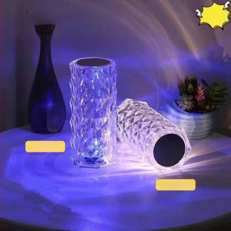 Hua Ji kristalna stolna lampa s dodirnim prekidačem, moderan minimalistički dizajn