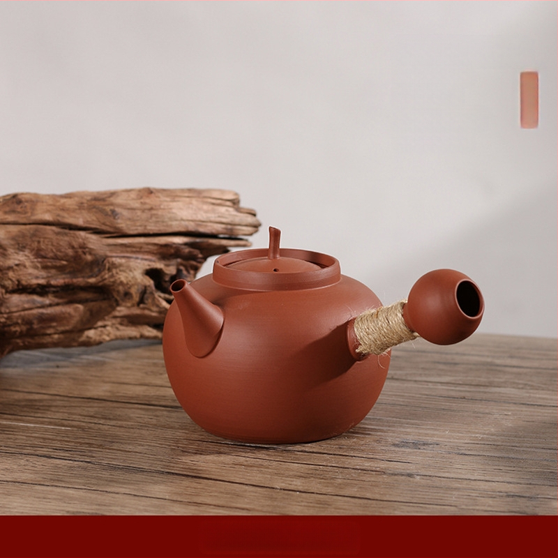 Τσαγιέρα από μωβ άμμο για Kung Fu τσάι, νέο κινεζικό στυλ, κατάλληλη για βρασμό νερού