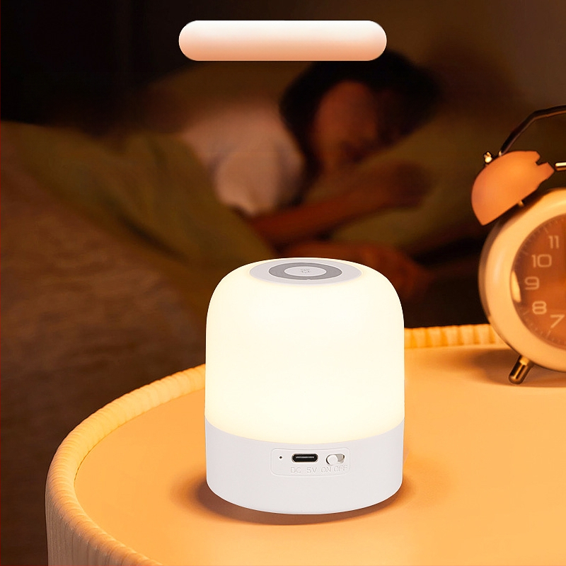 Нощна лампа с вградена батерия, дистанционно управление, интелигентно околно осветление за защита на очите – настолна/нощна лампа за бюро, активирана чрез докосване