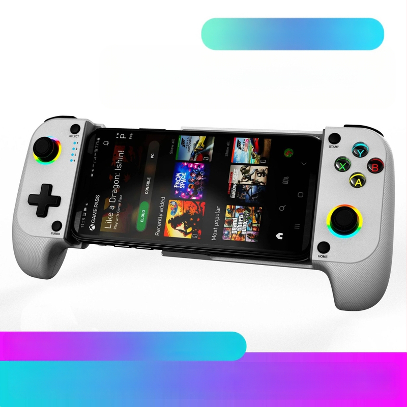 Безжичен геймпад за мобилни устройства и Switch – USB-C, вибрация, сензорен контрол, мултифункционален