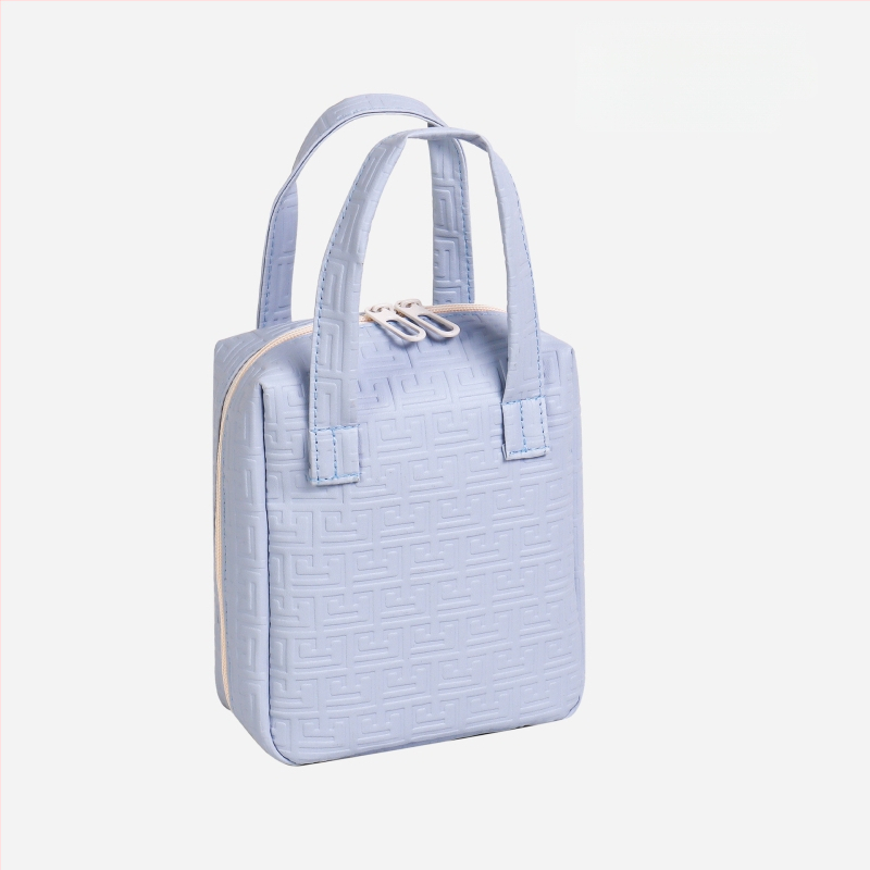 Τσαντάκι καλλυντικών από PU δέρμα με σχεδίαση κελύφους, μεγάλο χώρο για ταξίδια, αστικός μινιμαλιστικός σχεδιασμός