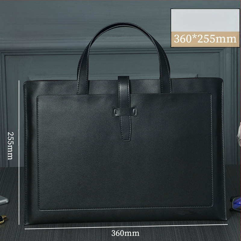 Verslo odinė A4 dokumentų tašė su odine sagtimi, spausdintas logotipas, atspari vandeniui ir dėvėjimui, didelė talpa, PU oda, pamušalas poliesteris, prekinis ženklas Yujingxuan