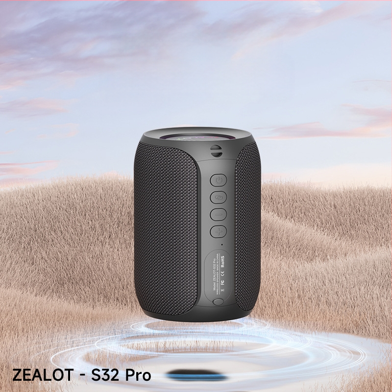 Hordozható Bluetooth hangszóró beépített mélynyomóval kültéri használatra - 16W, 100 Hz-20 kHz, SNR ≥75 dB, IPx3, beépített akkumulátor 2000-4000 mAh