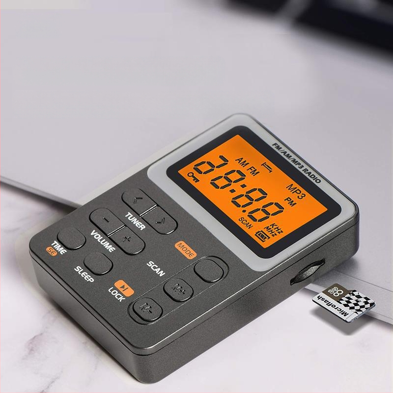 Μίνι ραδιόφωνο με MP3 player, ψηφιακός δέκτης FM/AM, μοντέλο JS-4202, μονοφωνικός ήχος, μπαταρία λιθίου