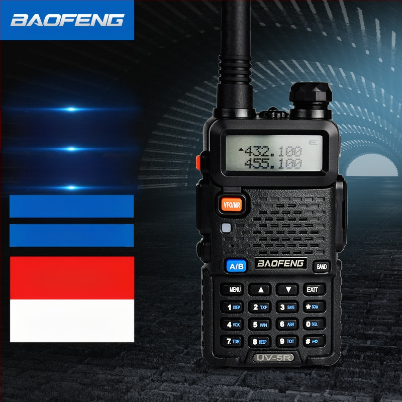 Baofeng UV-5R BF-5RH/M Ασύρματο ραδιόφωνο με οθόνη, ζώνες συχνοτήτων 136–174/400–520 MHz, 5W, 128 κανάλια, εμβέλεια 1,5–3 χλμ