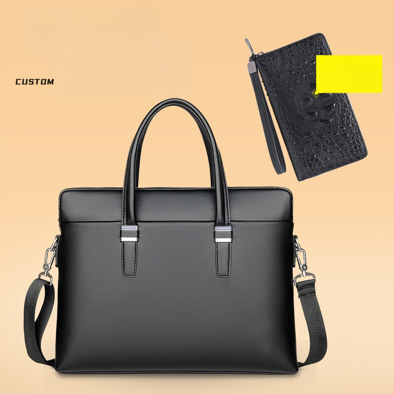 Barton WA109 ūdensizturīga PU ādas pleca soma datoram — biznesa ceļojumiem