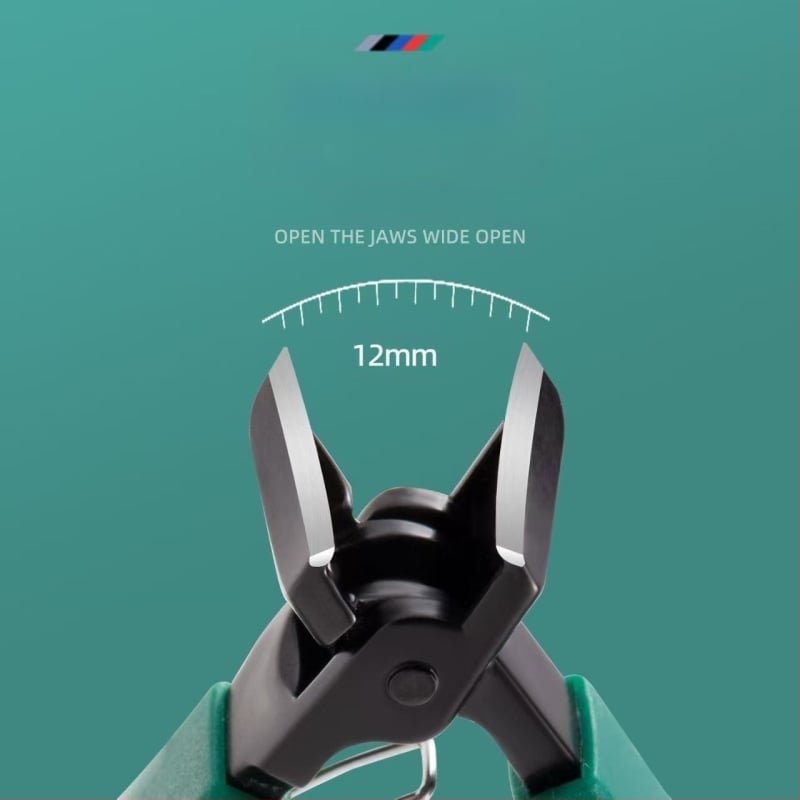 Клещи за нокти със скосено устие и голям отвор за премахване на мъртвата кожа, стоманен инструмент за маникюр.