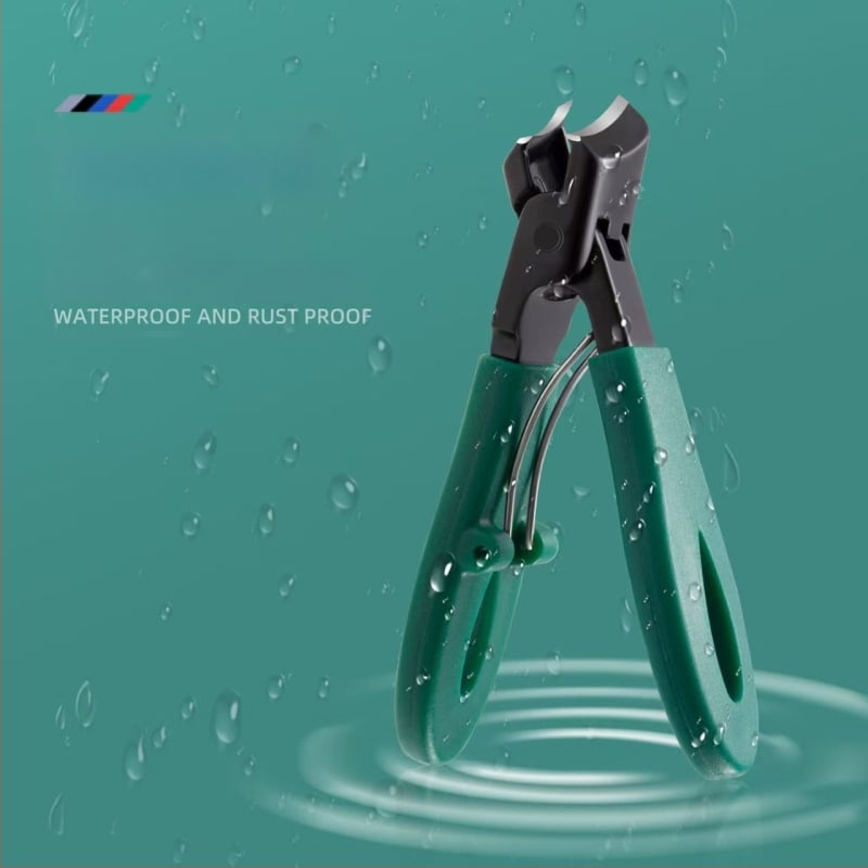 Клещи за нокти със скосено устие и голям отвор за премахване на мъртвата кожа, стоманен инструмент за маникюр.