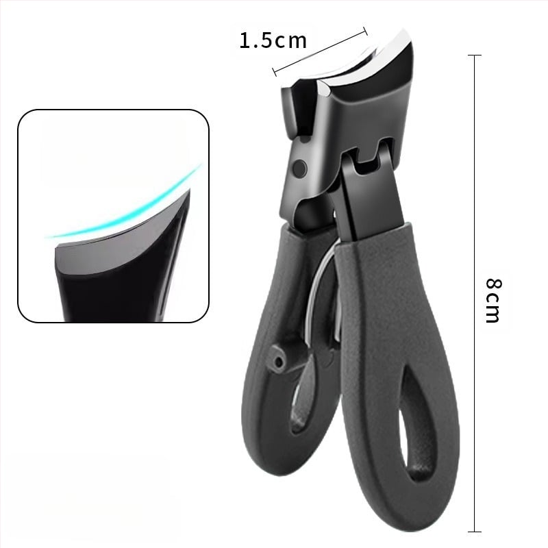 Клещи за нокти със скосено устие и голям отвор за премахване на мъртвата кожа, стоманен инструмент за маникюр.