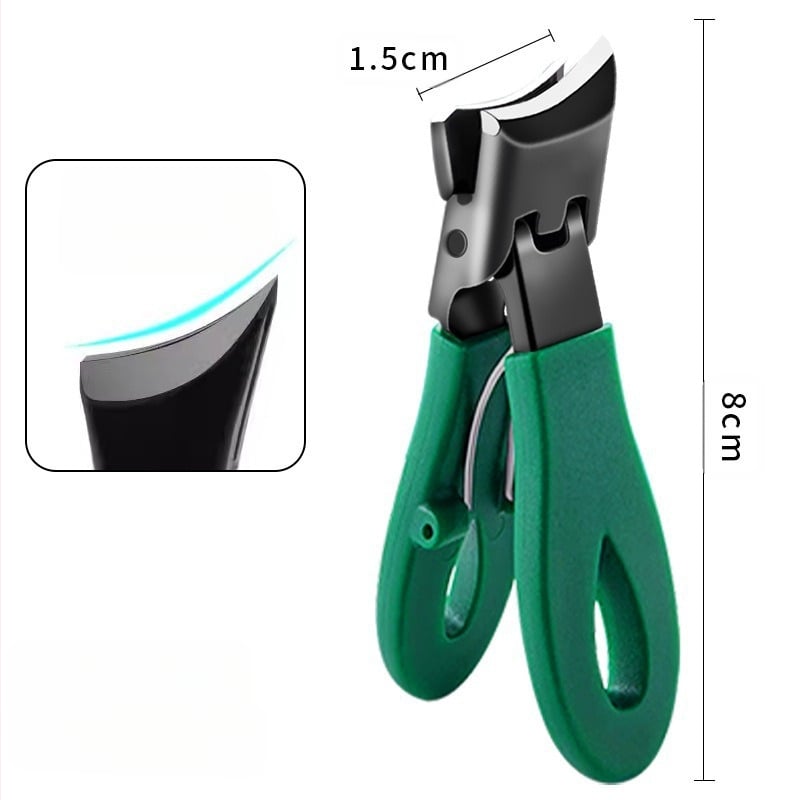 Клещи за нокти със скосено устие и голям отвор за премахване на мъртвата кожа, стоманен инструмент за маникюр.