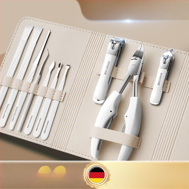 Комплект за педикюр: клещи за жлеб на нокътя, неръждаема стомана и пластмаса, универсално приложение, Henggrids