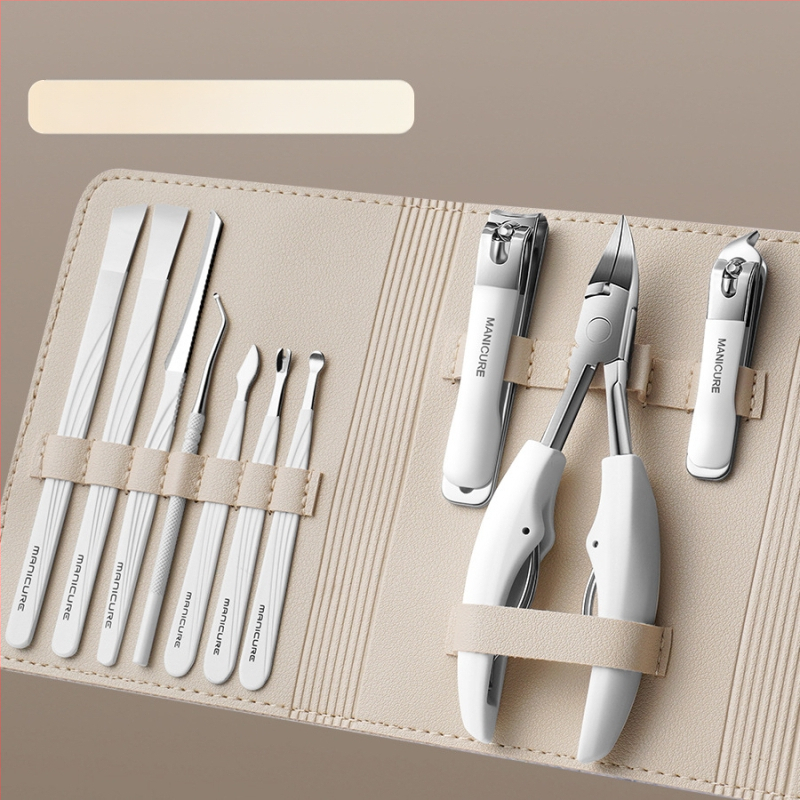 Комплект за педикюр: клещи за жлеб на нокътя, неръждаема стомана и пластмаса, универсално приложение, Henggrids