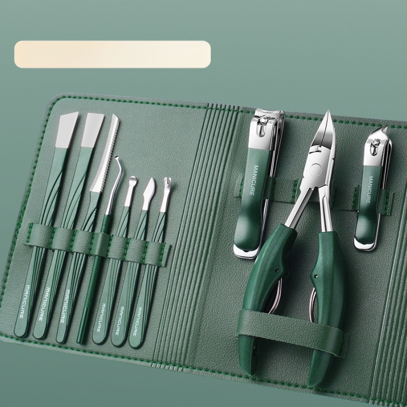 Комплект за педикюр: клещи за жлеб на нокътя, неръждаема стомана и пластмаса, универсално приложение, Henggrids