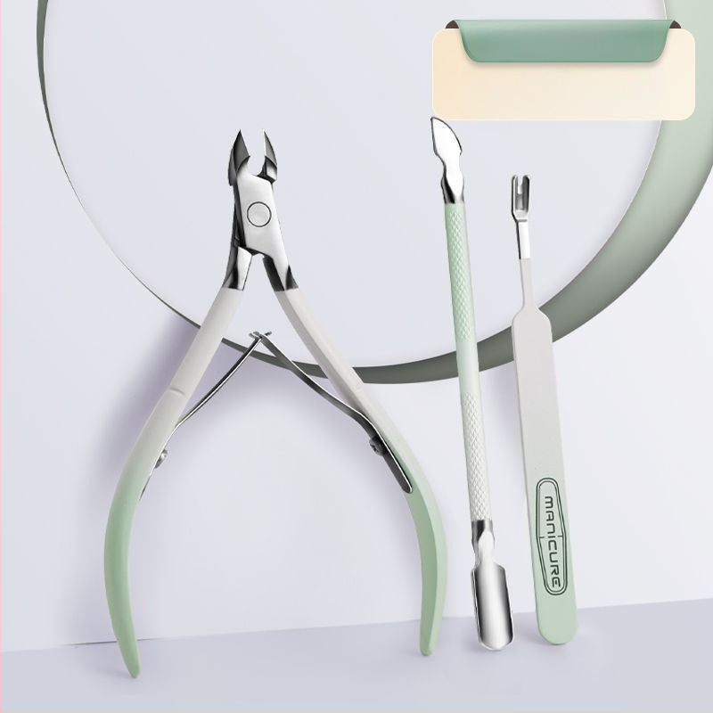 Комплект маникюрни инструменти: неръждаема стомана, ножици за мъртва кожа, нож за кожички, дърпач и файл за нокти – преносим домашен комплект от Tree on the cloud