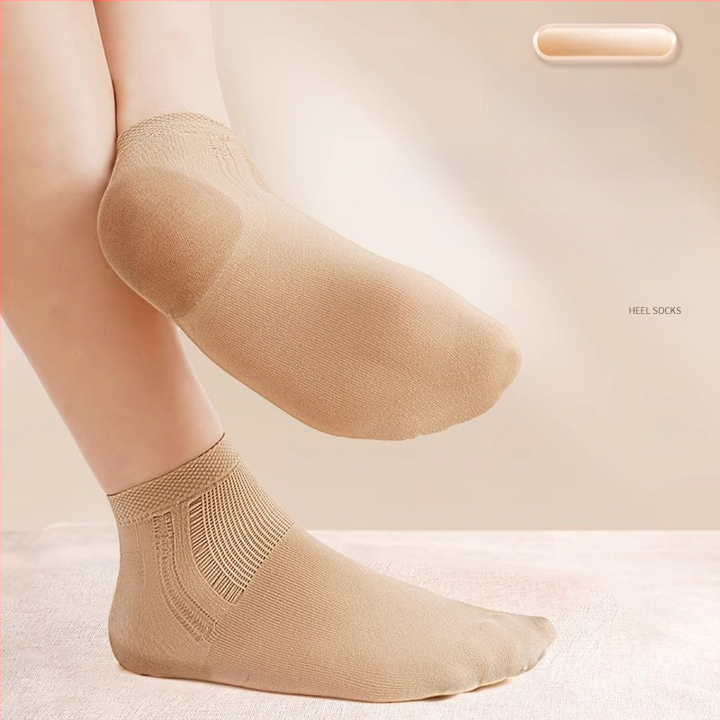 Μανσέτα φτέρνας – αντιτριβής προστασία ποδιού, 90–95% νάιλον, μονόχρωμο σχέδιο, μεσαίου ύψους κυλινδρικό, unisex