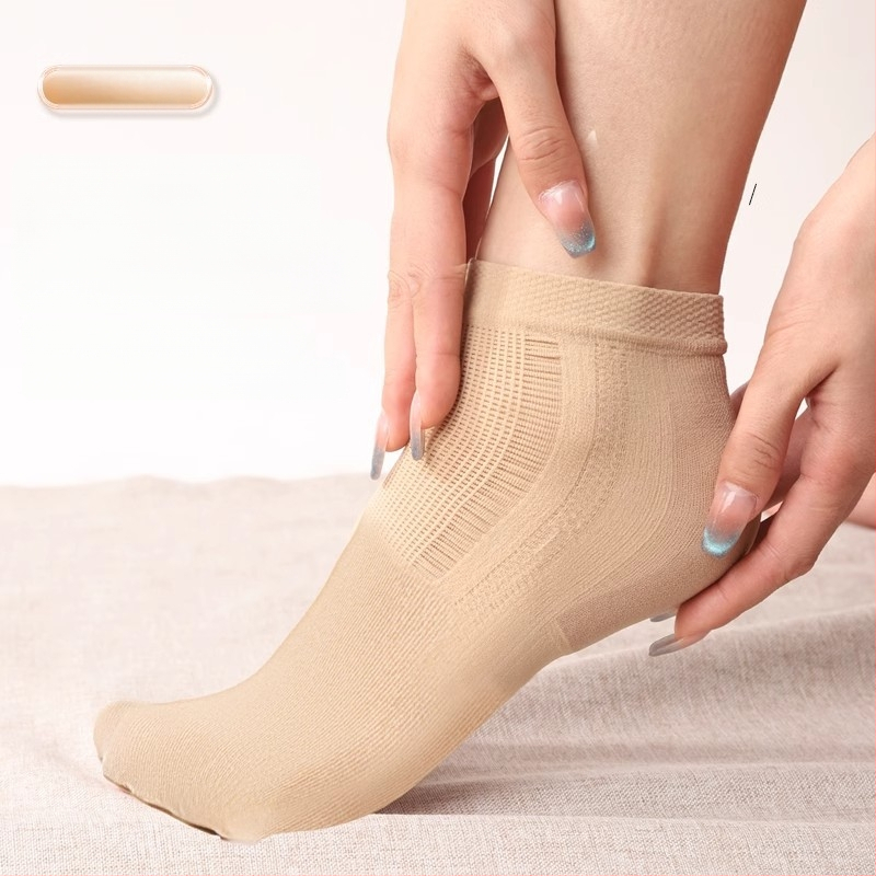 Μανσέτα φτέρνας – αντιτριβής προστασία ποδιού, 90–95% νάιλον, μονόχρωμο σχέδιο, μεσαίου ύψους κυλινδρικό, unisex