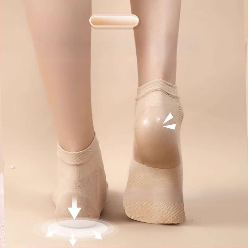 Μανσέτα φτέρνας – αντιτριβής προστασία ποδιού, 90–95% νάιλον, μονόχρωμο σχέδιο, μεσαίου ύψους κυλινδρικό, unisex