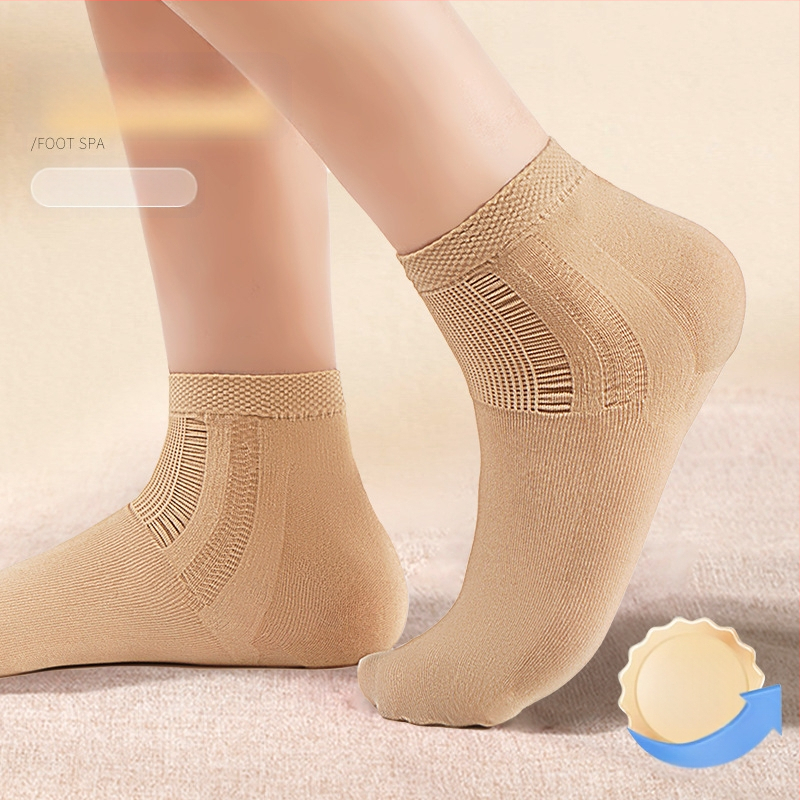 Μανσέτα φτέρνας – αντιτριβής προστασία ποδιού, 90–95% νάιλον, μονόχρωμο σχέδιο, μεσαίου ύψους κυλινδρικό, unisex