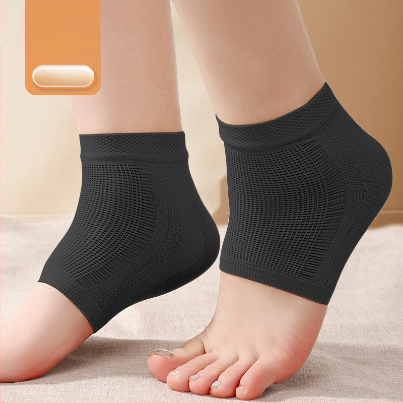 Μανσέτα φτέρνας – αντιτριβής προστασία ποδιού, 90–95% νάιλον, μονόχρωμο σχέδιο, μεσαίου ύψους κυλινδρικό, unisex