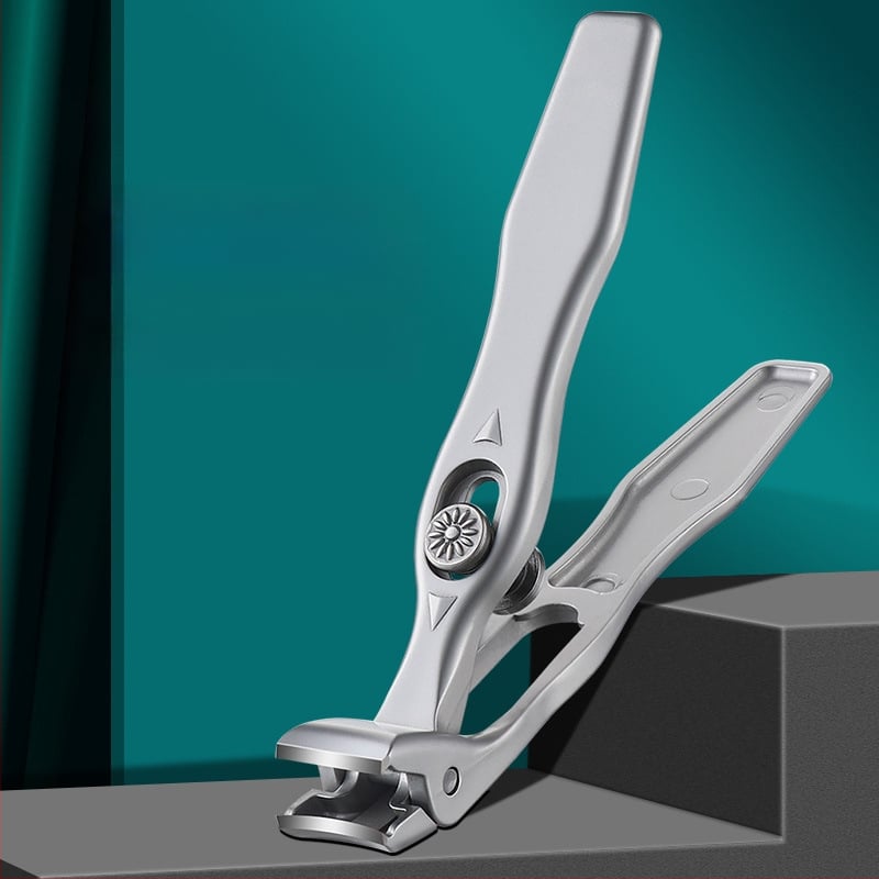 Портативен комплект за нокти от неръждаема стомана, с плосък връх, педикюрни клещи, голям отвор, антиразпръскване