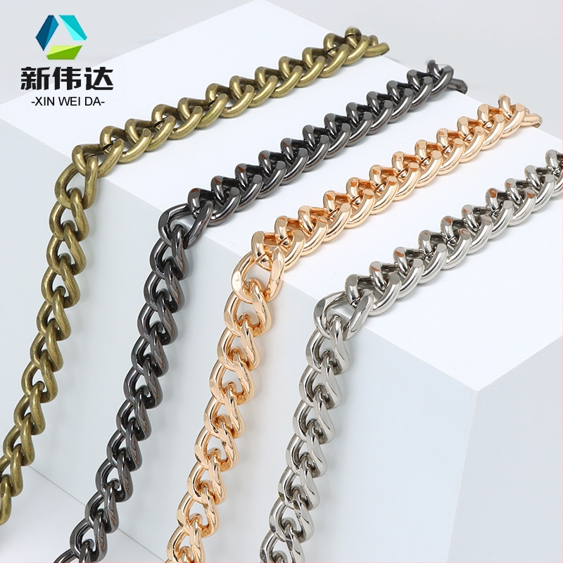 Metalo pečių dirželis su dvipuse grandine – atspari dėvėjimui keičiamo grandinės dirželis maišui