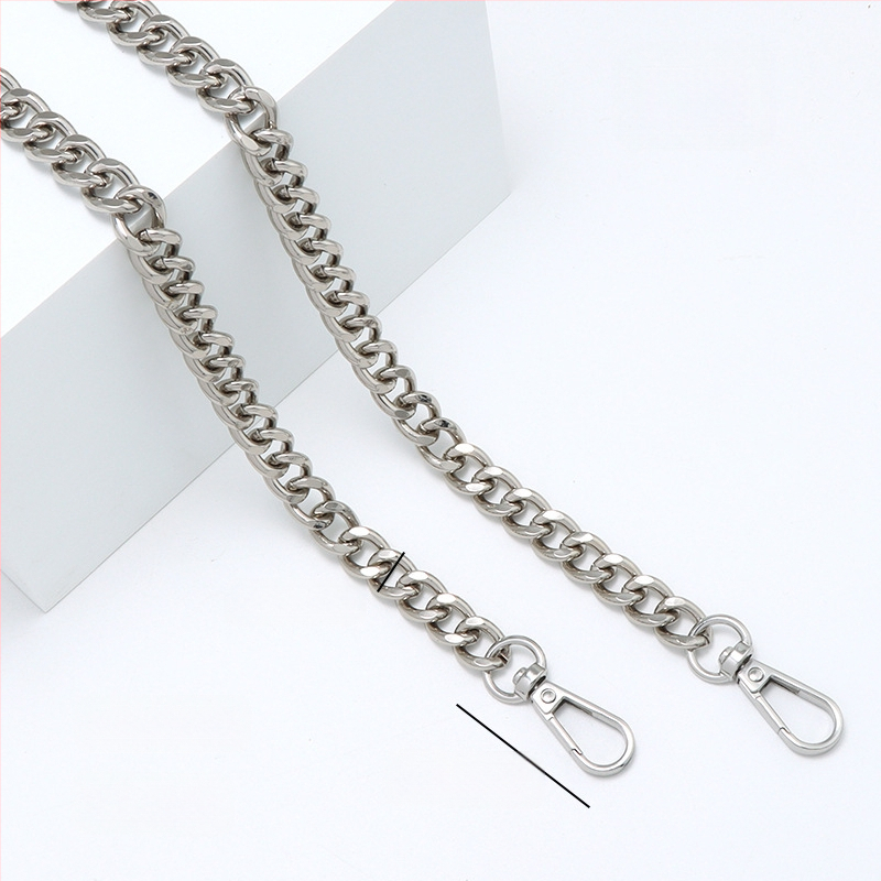 Metalo pečių dirželis su dvipuse grandine – atspari dėvėjimui keičiamo grandinės dirželis maišui