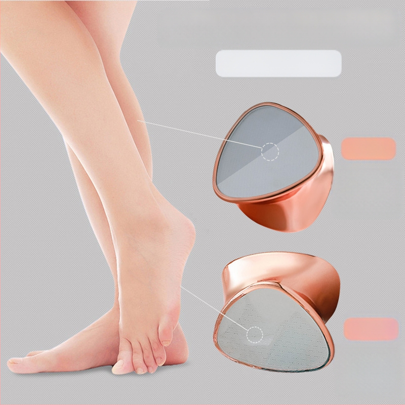 Dvipusiai kojų failas su nano stiklu, rankinis pedikiūro įrankis negyvos odos pašalinimui