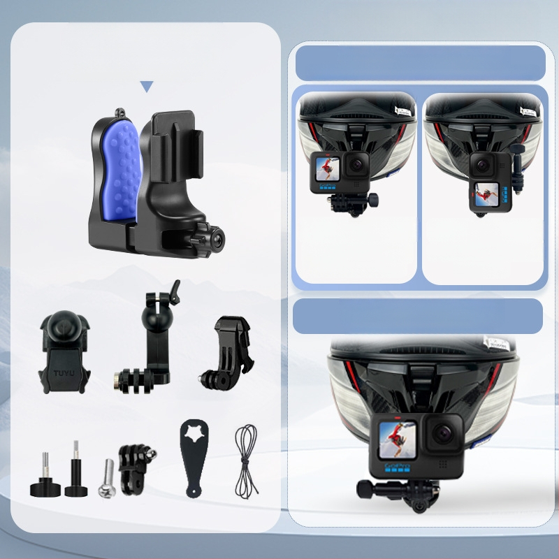 TUYU TY96 smakro klipas šalmams sporto kameroms, PC medžiaga