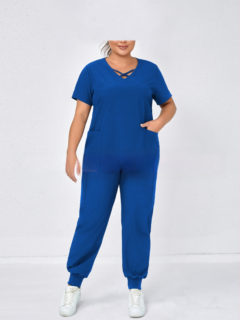 Дишаща топ с матов джоб и сет топ и панталони, 3/4 ръкав, полиестер-еластанова смес (90–95% полиестер), пролет 2025 стил японско-корейско свободно облекло