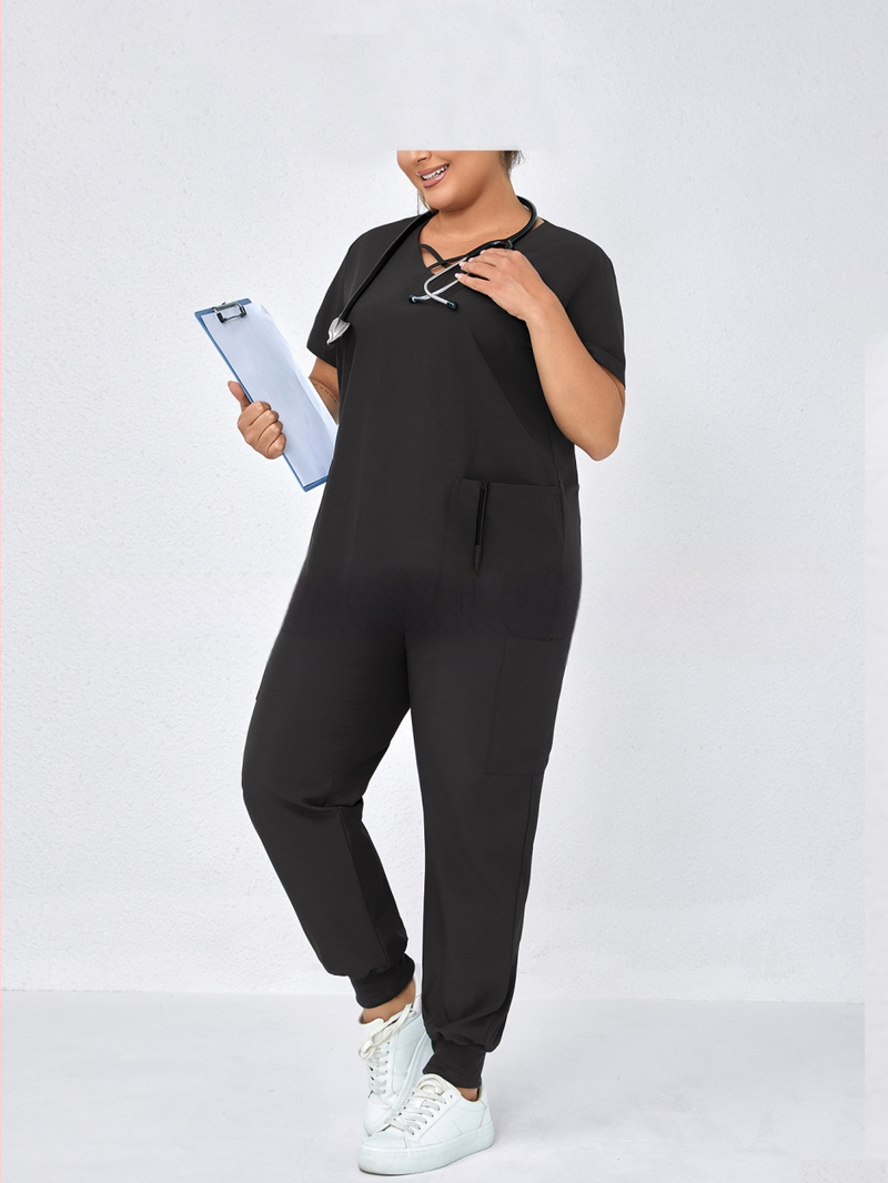 Дишаща топ с матов джоб и сет топ и панталони, 3/4 ръкав, полиестер-еластанова смес (90–95% полиестер), пролет 2025 стил японско-корейско свободно облекло