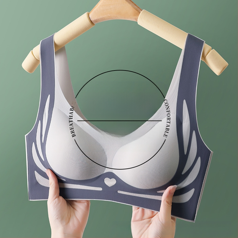 Безшевен сутиен с пълна чашка, антипровисване и странично прибиране; 3/4 формовани чашки; основен плат нейлон, подплата спандекс