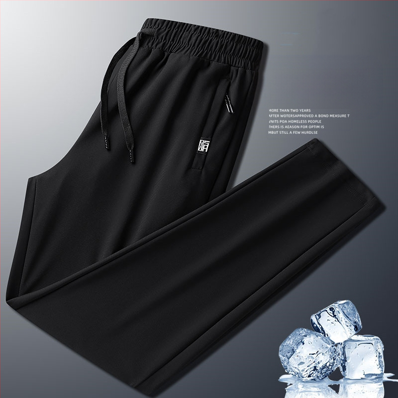 Ανδρικά καλοκαιρινά παντελόνια από νάιλον και σπαντέξ (75% νάιλον, 25% σπαντέξ), ελαφριά άνετη εφαρμογή, ίσιο κόψιμο, απομάκρυνση υγρασίας, υψηλή μέση