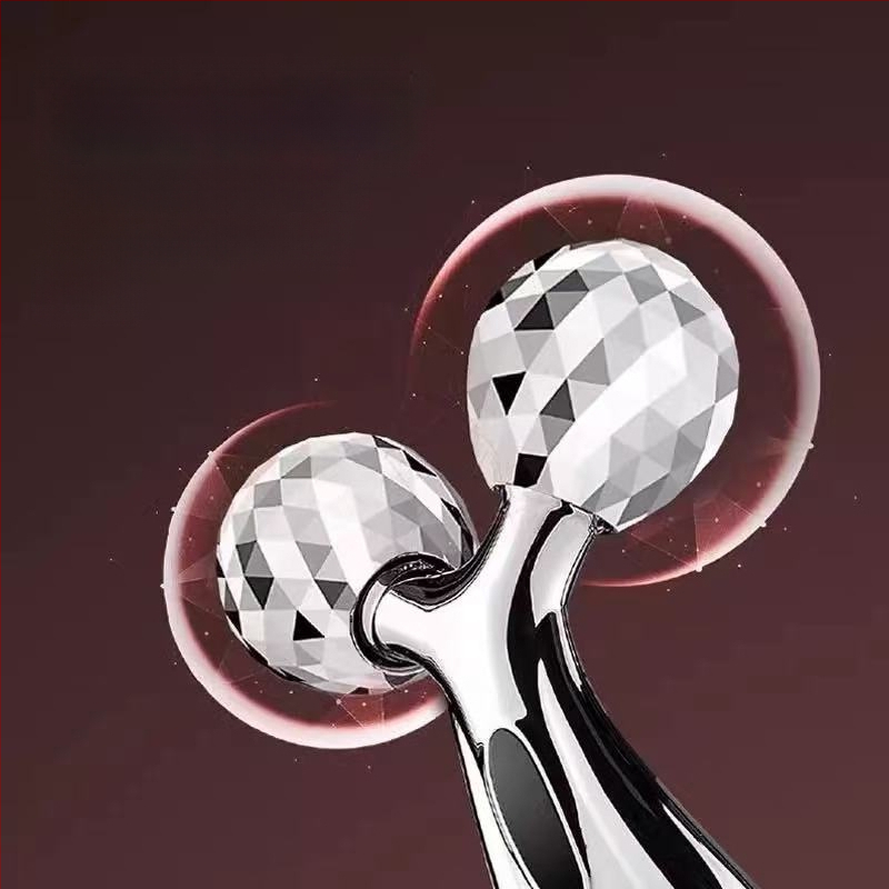 V-lice masažer s 3D valjkom i žičanim ručnim upravljanjem