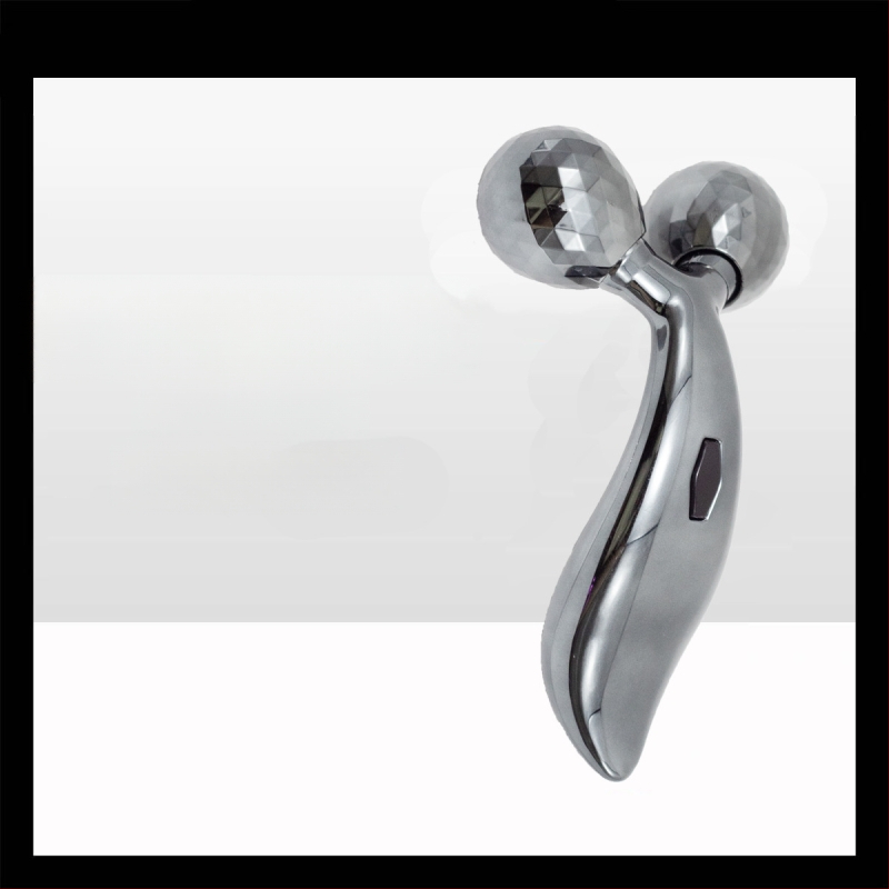 V-lice masažer s 3D valjkom i žičanim ručnim upravljanjem