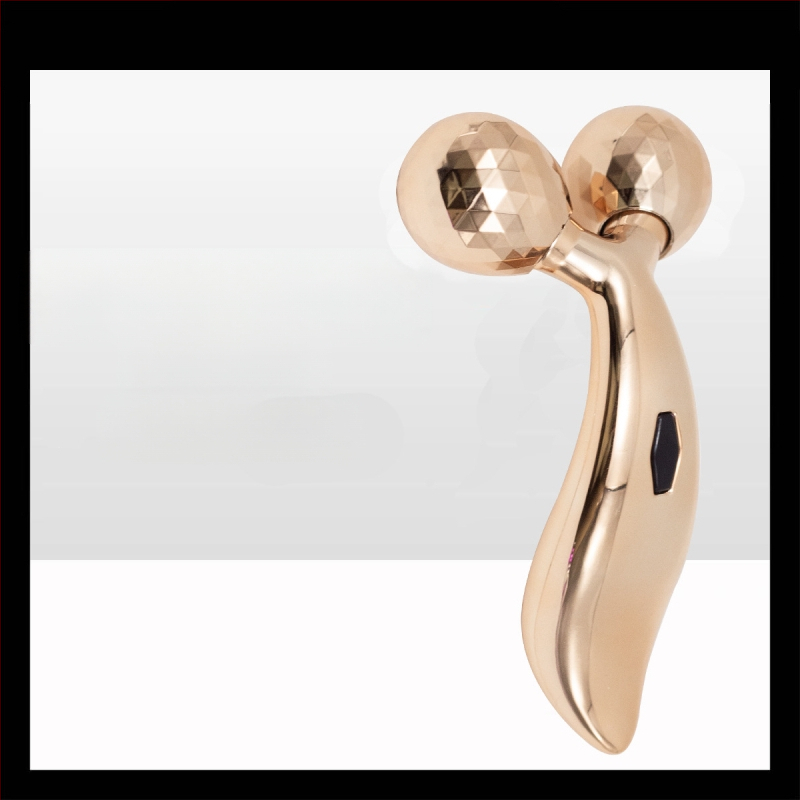 V-lice masažer s 3D valjkom i žičanim ručnim upravljanjem