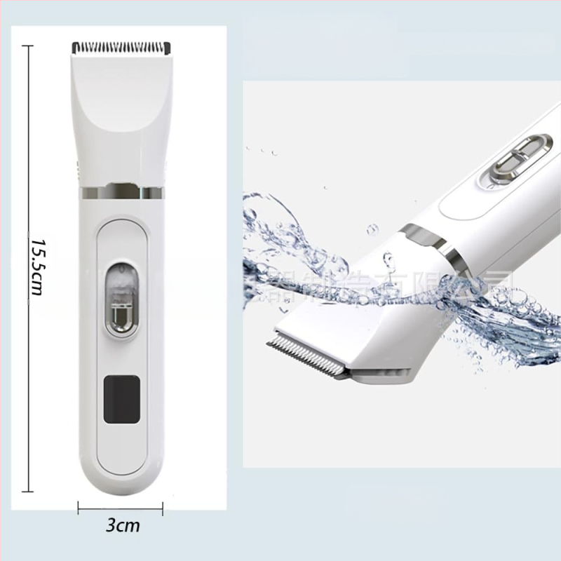 Ηλεκτρικός κοπτήρας για κατοικίδια με οθόνη LCD, τετρα-σε-ένα εργαλείο περιποίησης, πλαστικό περίβλημα, για σκύλους