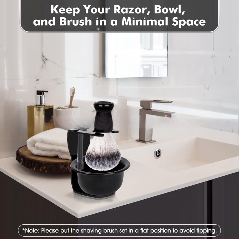 Σετ ξυρίσματος TIANWEI: μπολ αφρού, βούρτσα ξυρίσματος, θήκη για λεπίδες, σαπούνι/κρέμα ξυρίσματος και σετ λεπίδων; 50 σετ ανά κουτί