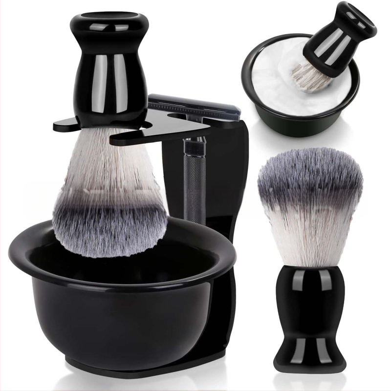 Σετ ξυρίσματος TIANWEI: μπολ αφρού, βούρτσα ξυρίσματος, θήκη για λεπίδες, σαπούνι/κρέμα ξυρίσματος και σετ λεπίδων; 50 σετ ανά κουτί