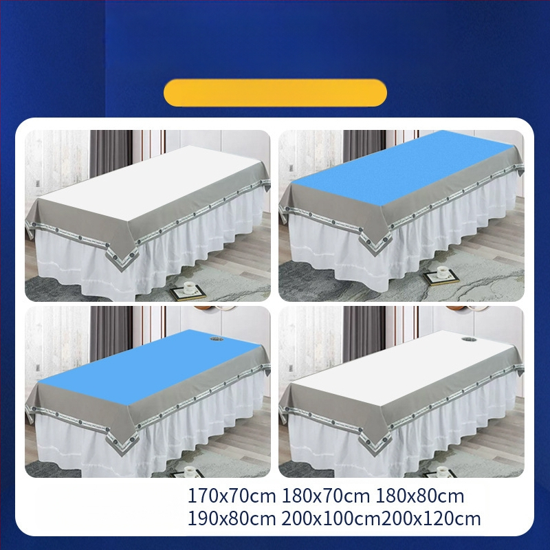 Egyszer használatos ágynemű lepedők szépségszalonok számára, nem szőtt anyagból, vízálló és olajálló, vastagított, puha és lélegző